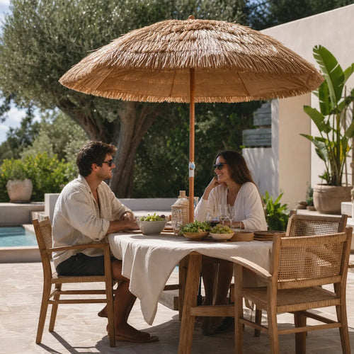 Parasol terrasse tropical