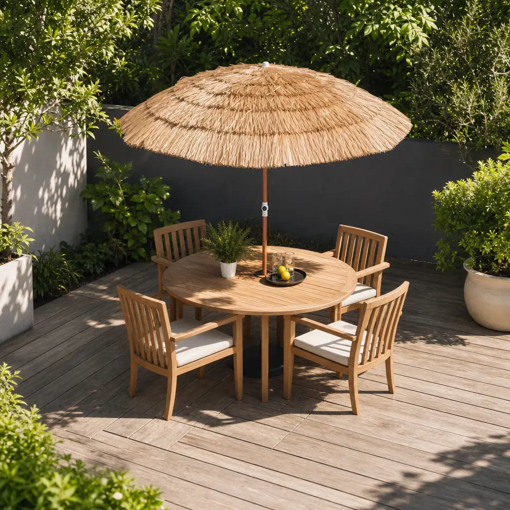 Parasol terrasse tropical